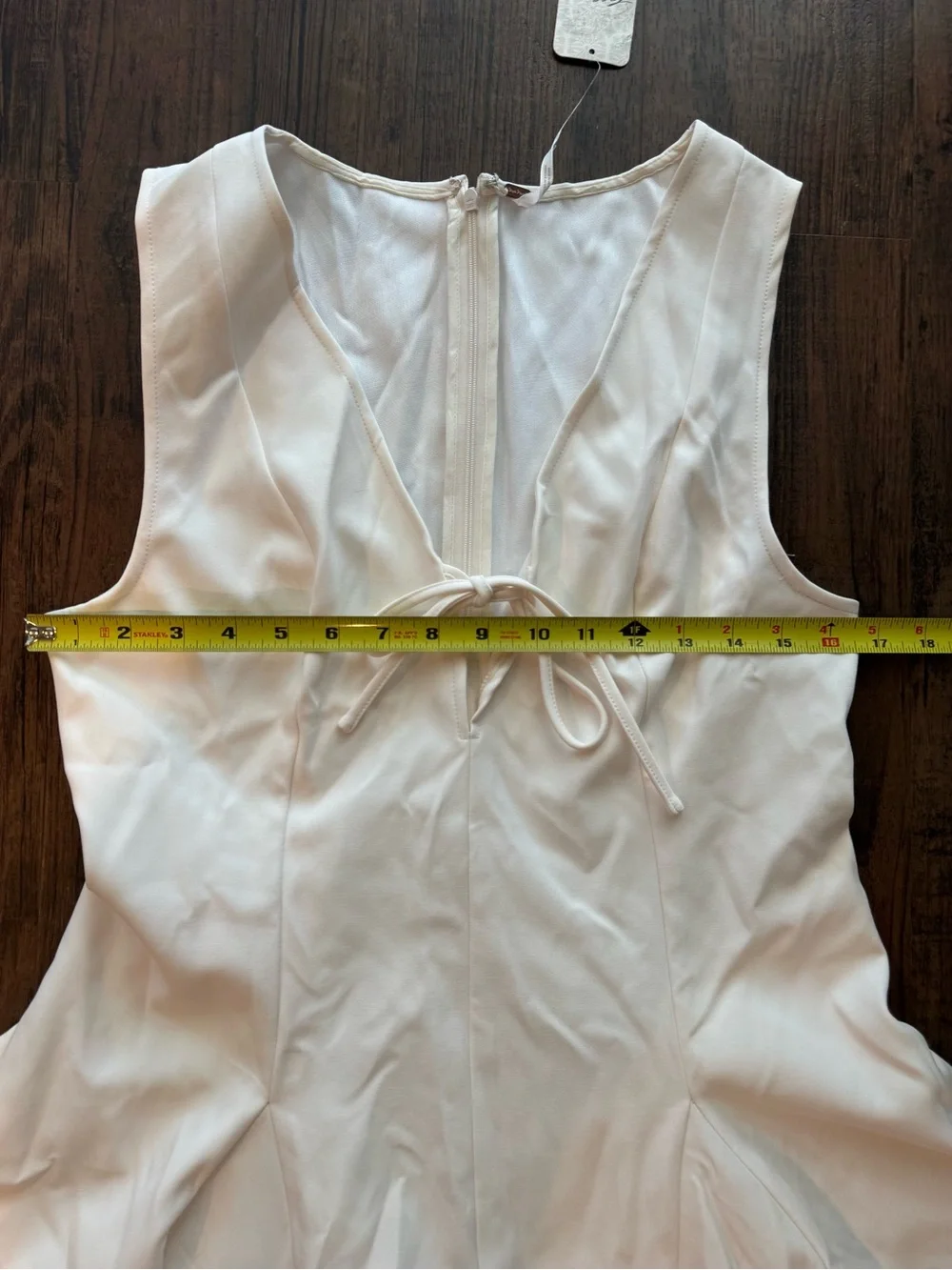 NWT Free People Jace Ivory Tie-Front Short Romper Dress XS-S (see measurements)